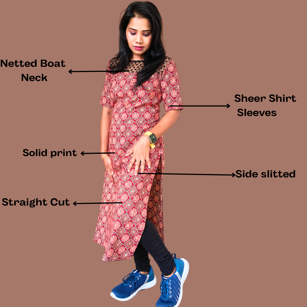 Buy RAJOOL'S Kurta Sky-Blue Colored Kurti with Matching York Pattern and  Designer Sleeves and White Matching lace, Along with Matching Pant.  (Medium) at Amazon.in