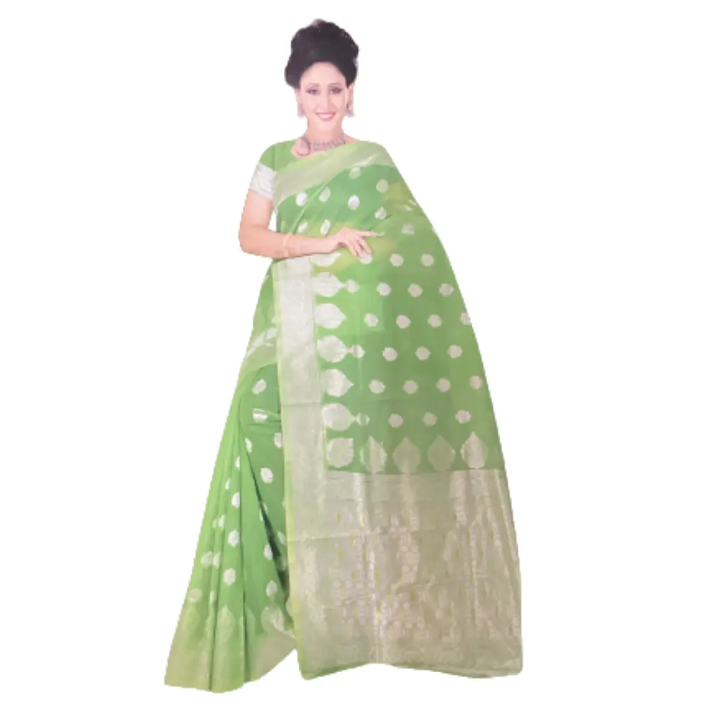 Fancy Cotton saree with blouse