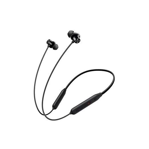 OnePlus Bullets Wireless Z2 ANC Bluetooth in Ear Earphones with Mic, 45dB Hybrid ANC, Bombastic Bass - 12.4 mm Drivers, 10 Mins Charge - 20 Hrs Music, 28 Hrs Battery (Booming Black)