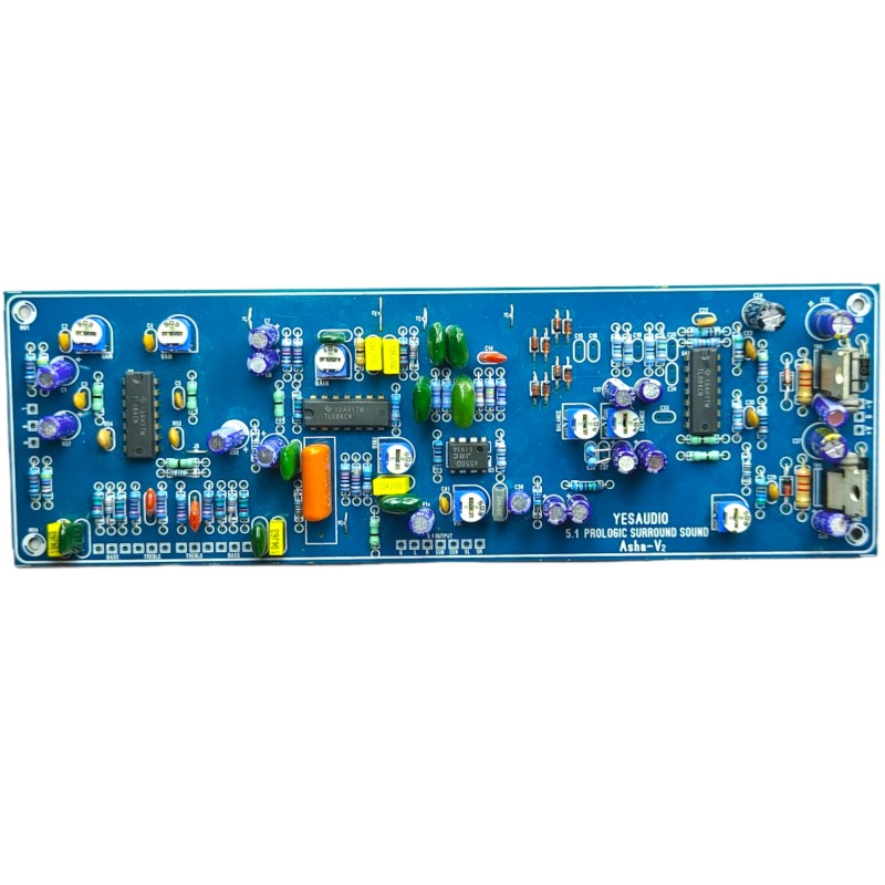 5.1 Surround Sound, Prologic Decoder Audio Board, All Parts Original, 24V To 35VDC (Use in USB or Bluetooth All Stereo Audios Output Get in 5.1 Super Surround Sound)
