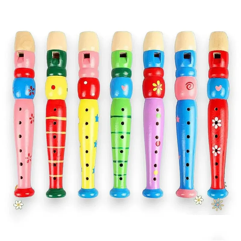 Wooden Flute - Durable Musical Toy  Return Gift  for Kids & Toddlers Age upto 10 Years