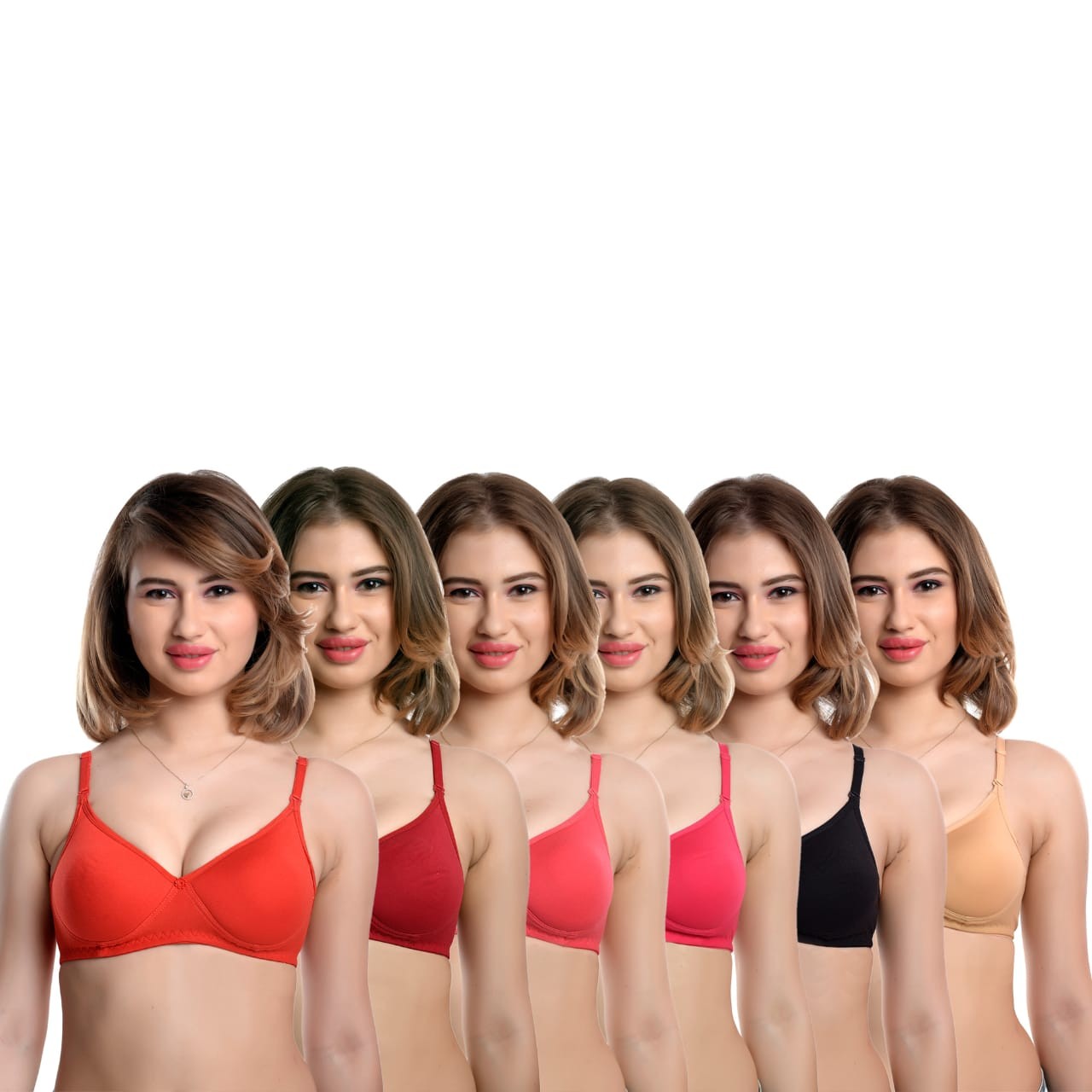 Rosme Womens Soft Cup Bra with Padded Straps, India