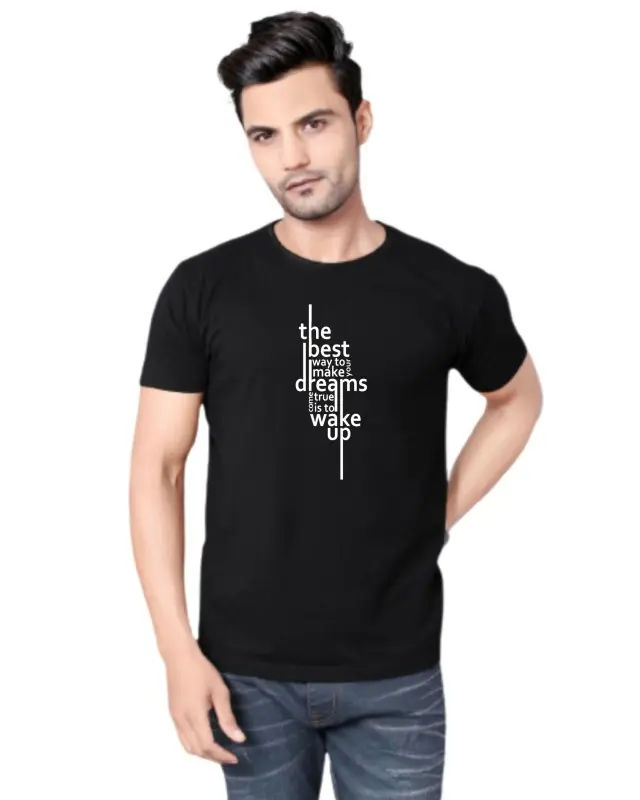 TouchMe Fashions The Best Dreams Men Cotton Tshirts