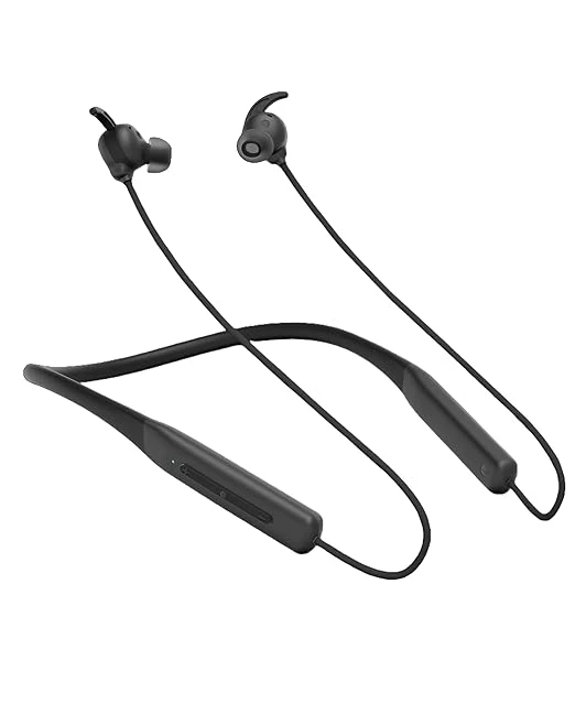 Probuds N32 Wireless Bluetooth Neckband (with Mic) | 40+ hrs Playtime | ENC | Dual Device Pairing | 10 Mins Fast Charge | 10mm Driver with Heavy BASS | Water Resistant (IPX6) | BT V5.3 (In Ear, Black)