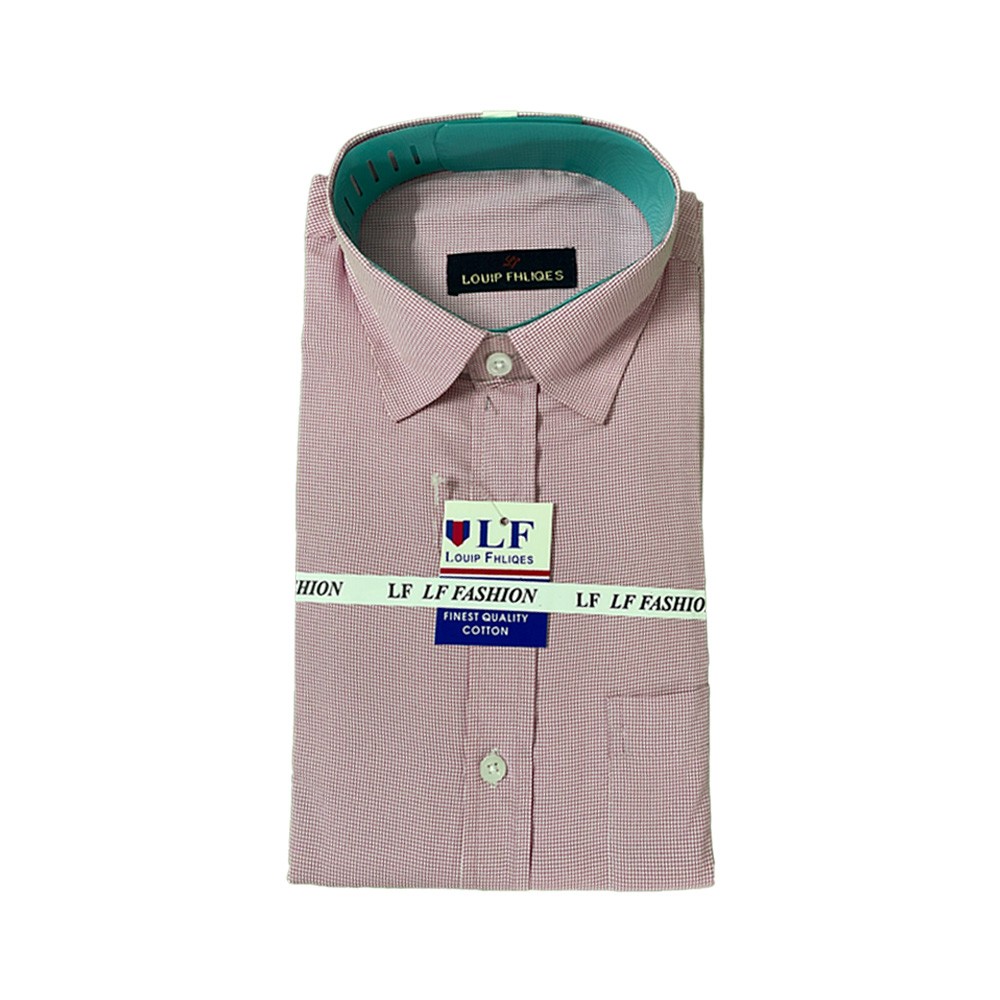 Matchy Regular Fit, Full-Sleeve Semi Cotton Checkered Formal Shirt for Men (Lite Grey)