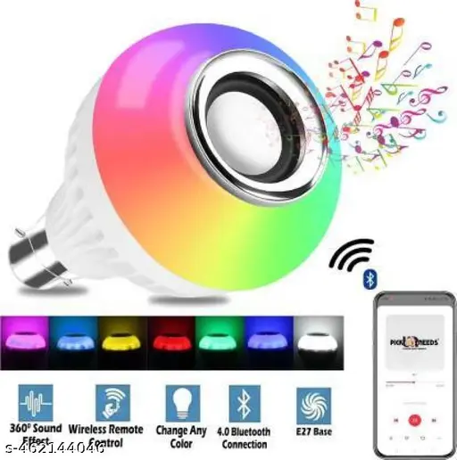 Led Rgb Bluetooth Speaker Bulb: Music & Light in One