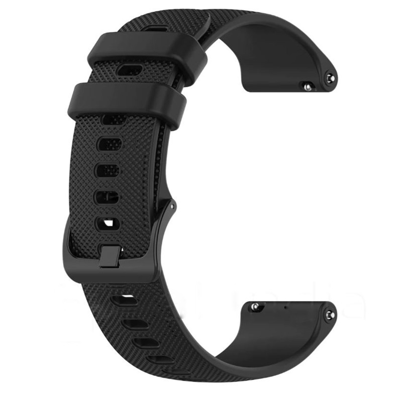 SKARSH 22mm Universal Silicone Strap with Dot Texture Metal Buckle for Noise ColorFit Pulse, Noise ColorFit Pro 2/Oxy, Boat Storm, Realme Watch