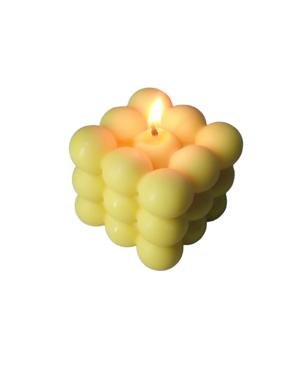 BUBBLE CANDLE | Sunshine Bubble Candle - 140g Pure Joy | YELLOW COLOUR